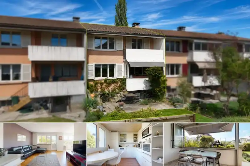 Aussenansicht einer Wohnung in einem Mehrfamilienhaus