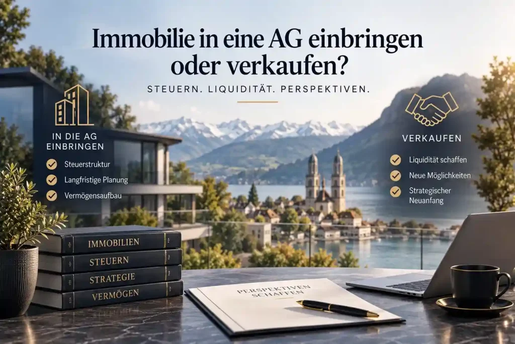 Immobilie in eine AG einbringen oder verkaufen: Vergleich von Steuern, Liquidität und strategischen Möglichkeiten